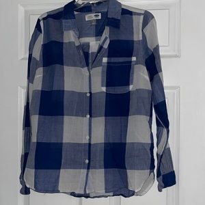 Old Navy button down plaid shirt